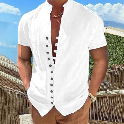 The Stand Collar Shirt -  Summer Essential