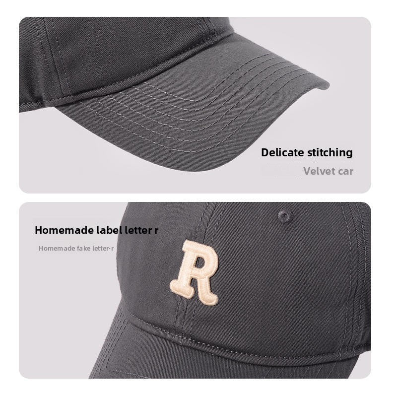 Classic Curved Brim Baseball Cap - Adjustable Fit for Men