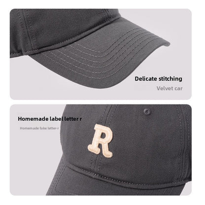 Classic Curved Brim Baseball Cap - Adjustable Fit for Men