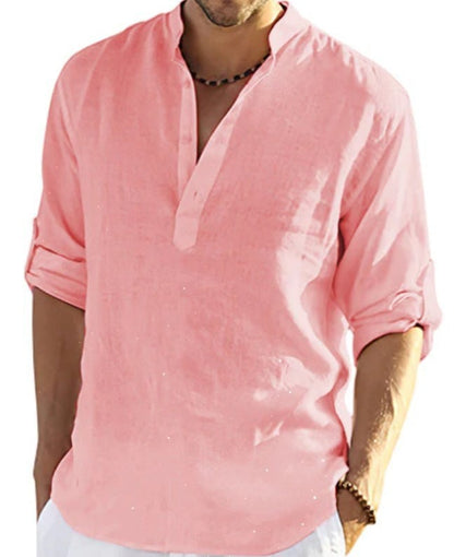 The Coastal Linen Tee - Long Sleeve