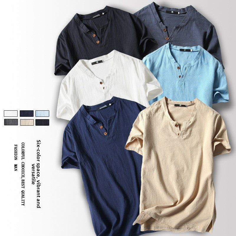 The Harbour Tee — Linen Blend