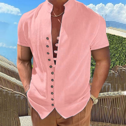 The Stand Collar Shirt -  Summer Essential