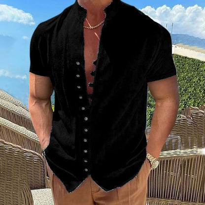 The Stand Collar Shirt -  Summer Essential